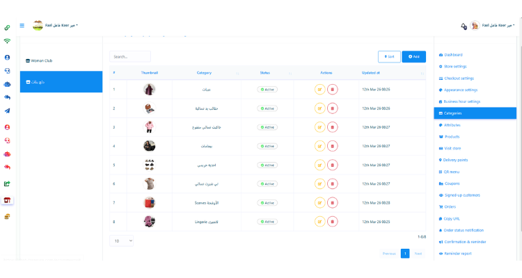 أفضل طريقة لتقسيم الأقسام داخل المتجر